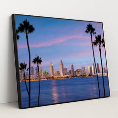 Sunset Serenity San Diego by Anonymous - Black Frame Stretchiez