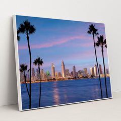 Sunset Serenity San Diego by Anonymous - White Frame Stretchiez