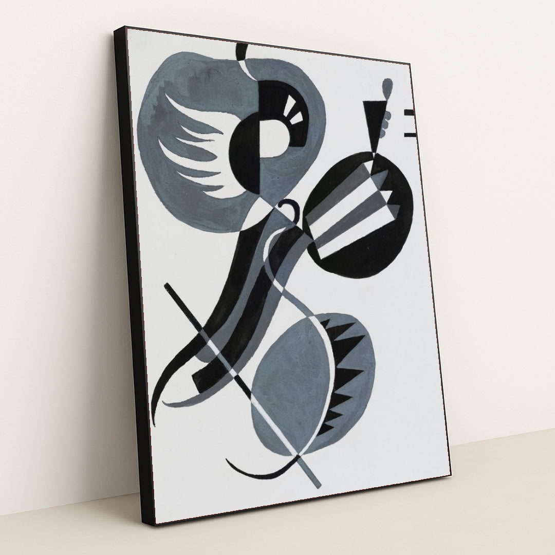Sans Titre (1934) by Wassily Kandinsky - Black Frame Stretchiez