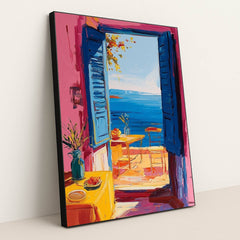 Saturated Shores by Jade Morgan - Black Frame Stretchiez