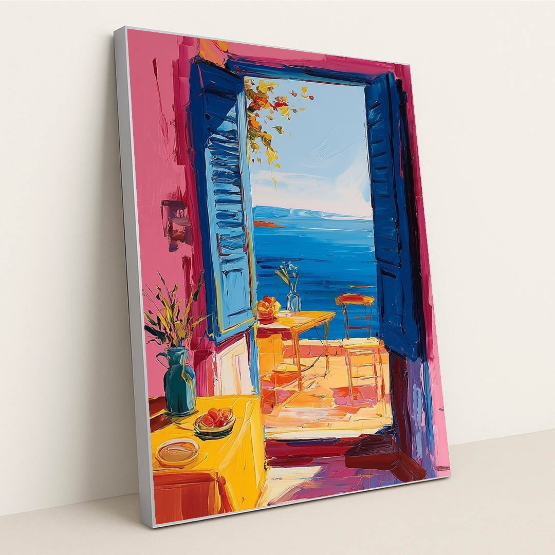Saturated Shores by Jade Morgan - Silver Frame Stretchiez