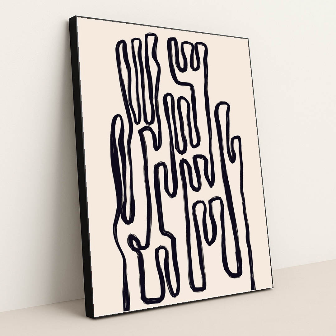 Nordic Boho-Inspired Shapes & Soft Color Palette by Tyler Jacobs - Black Frame Stretchiez