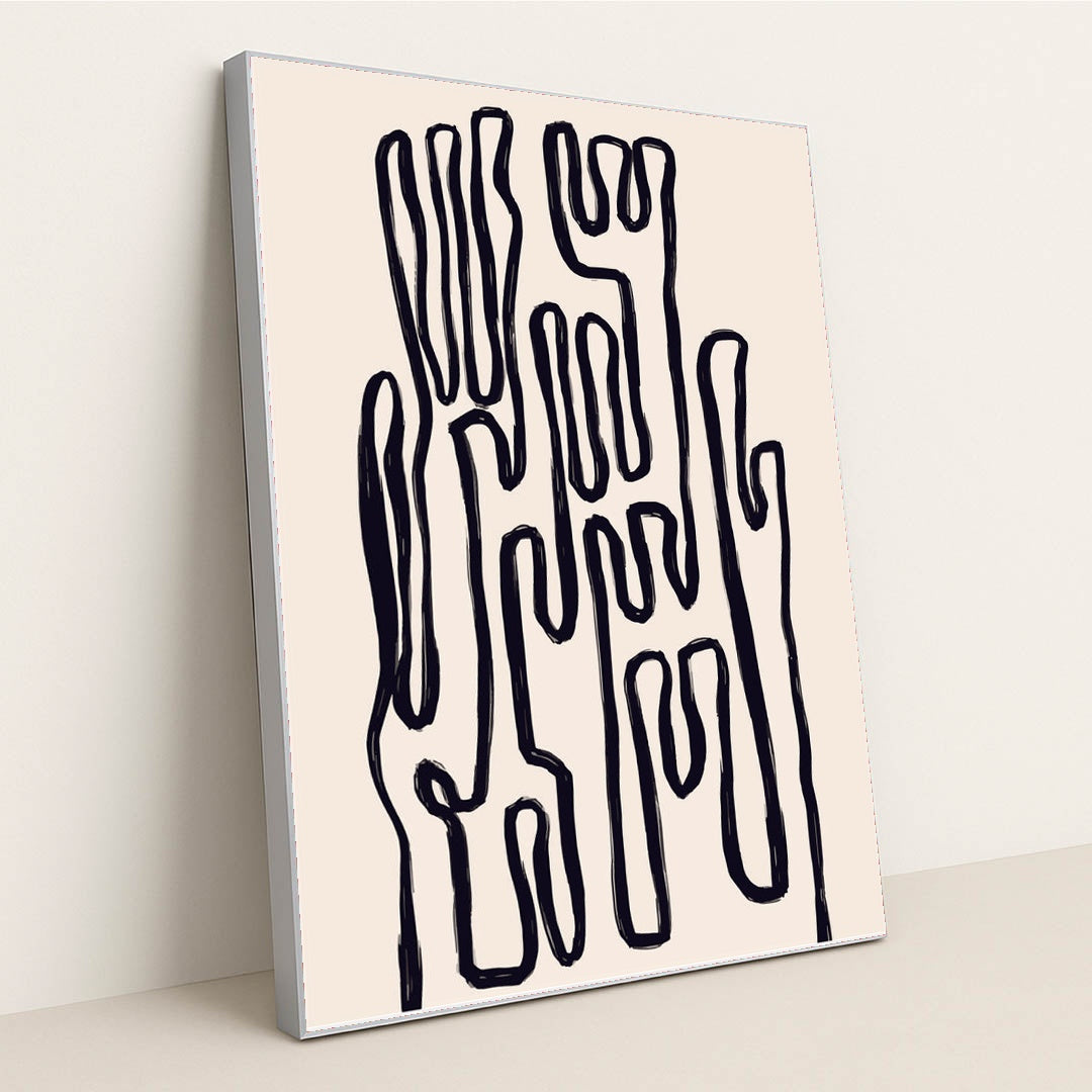 Nordic Boho-Inspired Shapes & Soft Color Palette by Tyler Jacobs - Silver Frame Stretchiez