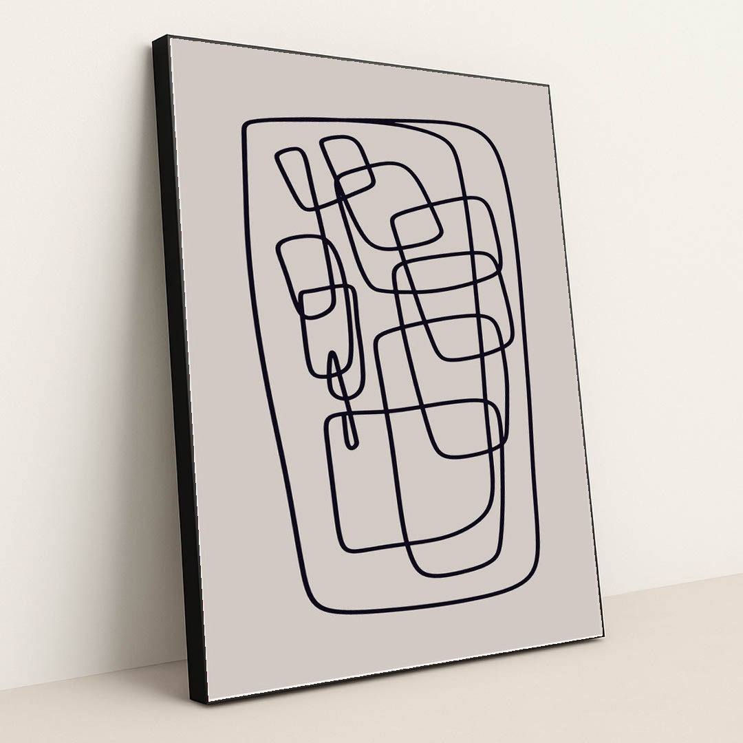 Minimalistic Scandinavian Poster Collection by Tyler Jacobs - Black Frame Stretchiez