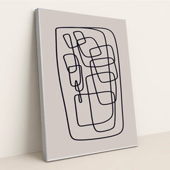 Minimalistic Scandinavian Poster Collection by Tyler Jacobs - Silver Frame Stretchiez