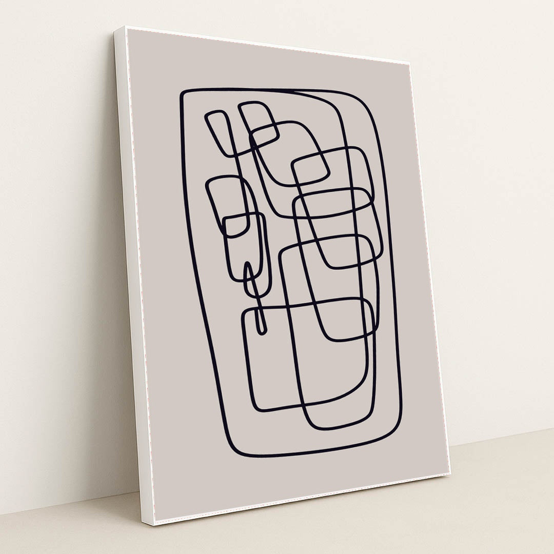 Minimalistic Scandinavian Poster Collection by Tyler Jacobs - White Frame Stretchiez