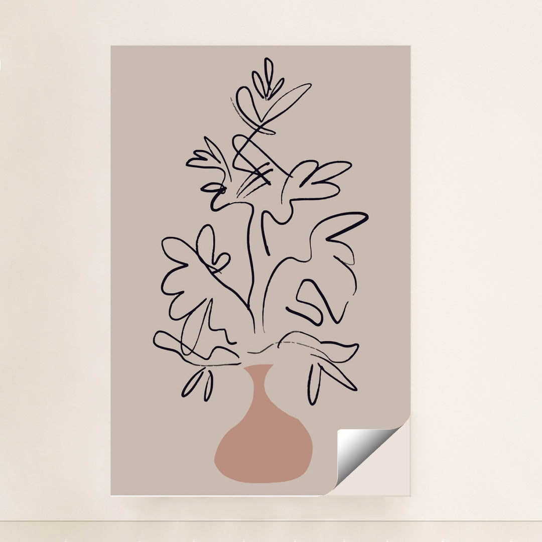 Scandinavian Soft Geometric Shapes Canvas with Muted Pastel Palette by Anonymous - Peeliez