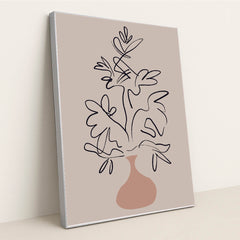 Scandinavian Soft Geometric Shapes Canvas with Muted Pastel Palette by Anonymous - Silver Frame Stretchiez