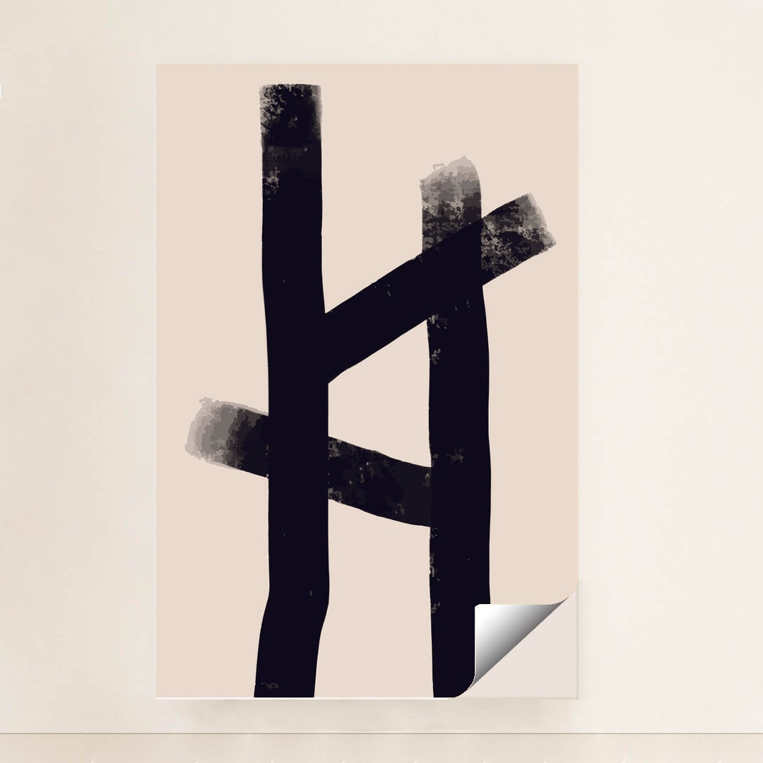 Scandinavian Abstract Paint with Clean Lines & Muted Tones by Tyler Jacobs - Peeliez