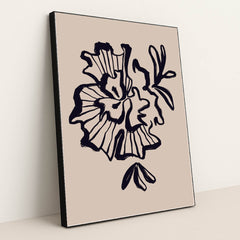 Scandinavian Abstract Minimal for Sleek Interiors by Tyler Jacobs - Black Frame Stretchiez