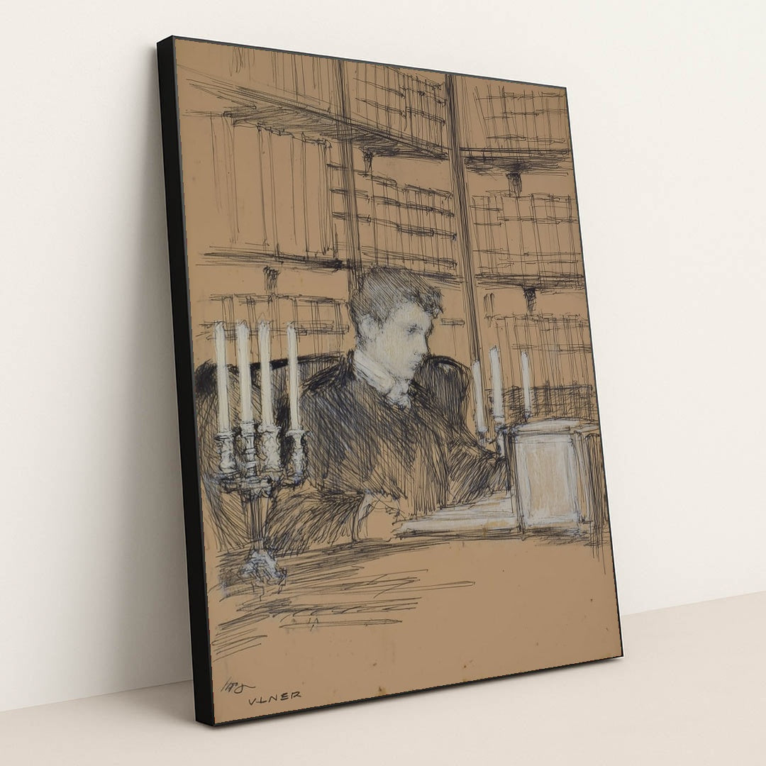 Scholar’s Vigil by Seven Akins - Black Frame Stretchiez