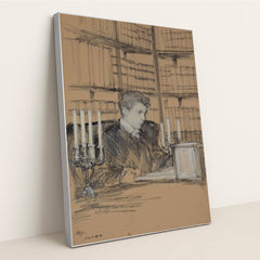 Scholar’s Vigil by Seven Akins - Silver Frame Stretchiez
