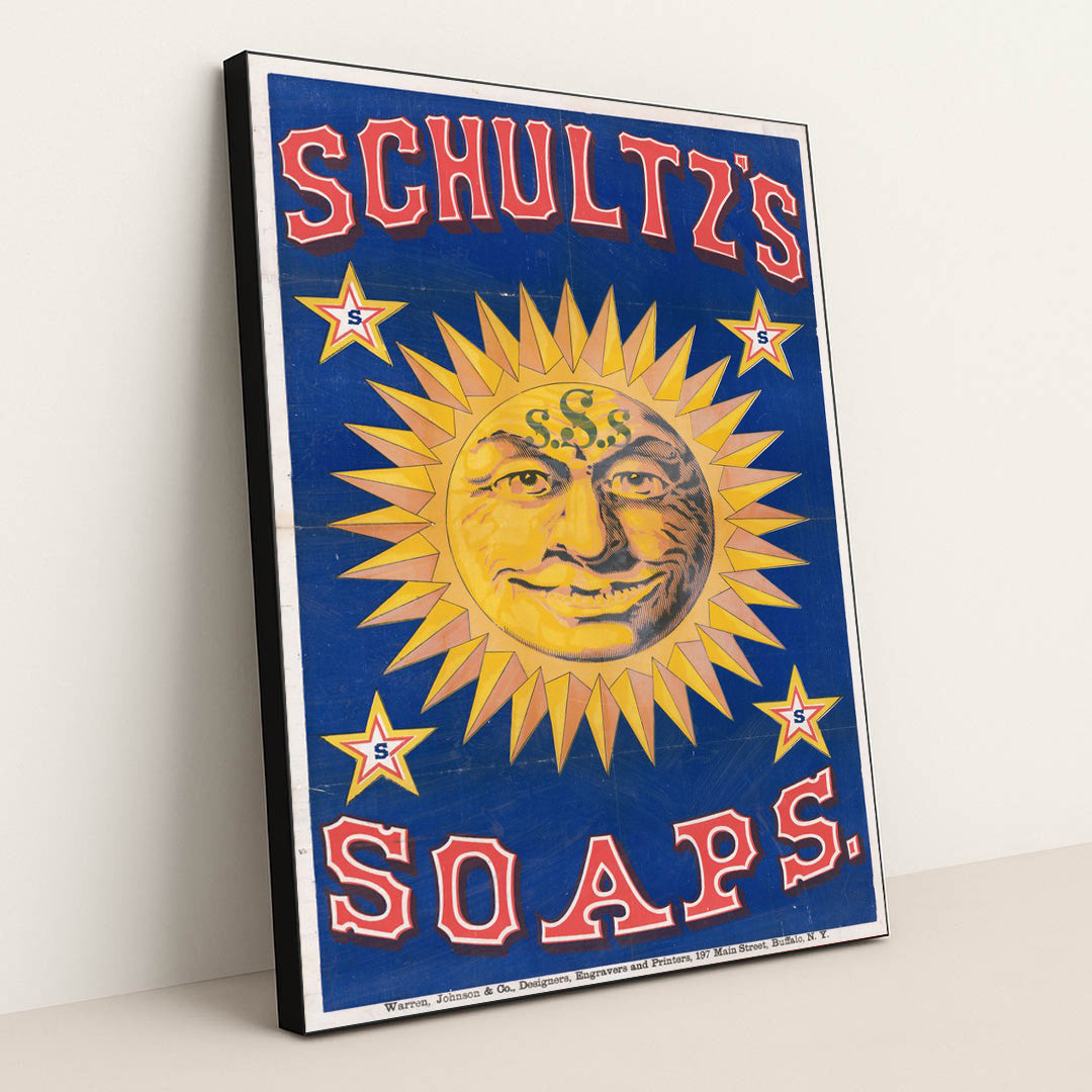 Schultz’s soaps (1890) by Anonymous - Black Frame Stretchiez