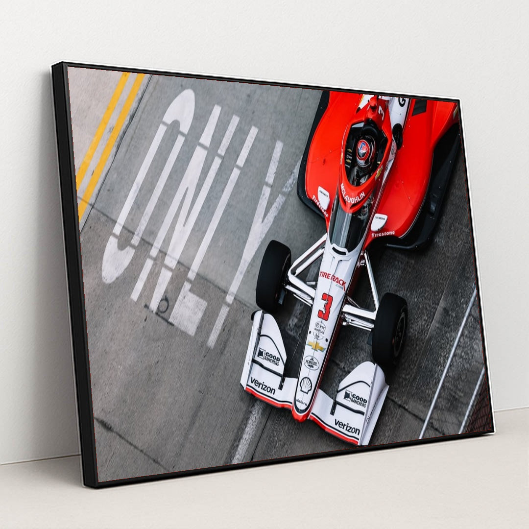 Scott McLaughlin — Chevrolet Detroit Grand Prix | On the Circuit by Joe Skibinski - Black Frame Stretchiez