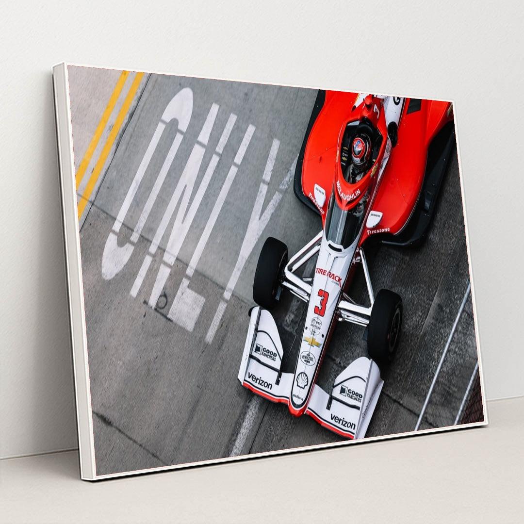 Scott McLaughlin — Chevrolet Detroit Grand Prix | On the Circuit by Joe Skibinski - White Frame Stretchiez