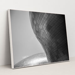 Sculpted Steel Flow by Cat Han - White Frame Stretchiez