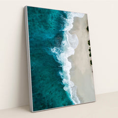 Seafoam Drift by Shifaaz shamoon - Silver Frame Stretchiez