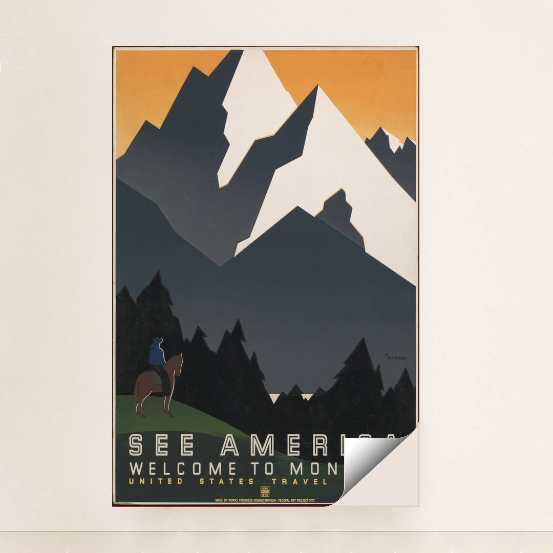 See America. Welcome to Montana (1936) by Martin Weitzman - Peeliez