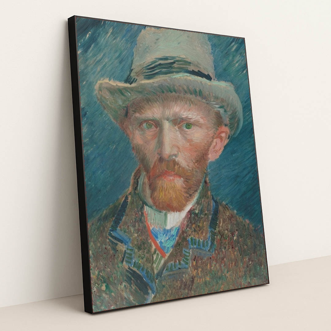 Self-Portrait (1887) by Vincent van Gogh - Black Frame Stretchiez