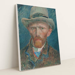 Self-Portrait (1887) by Vincent van Gogh - White Frame Stretchiez