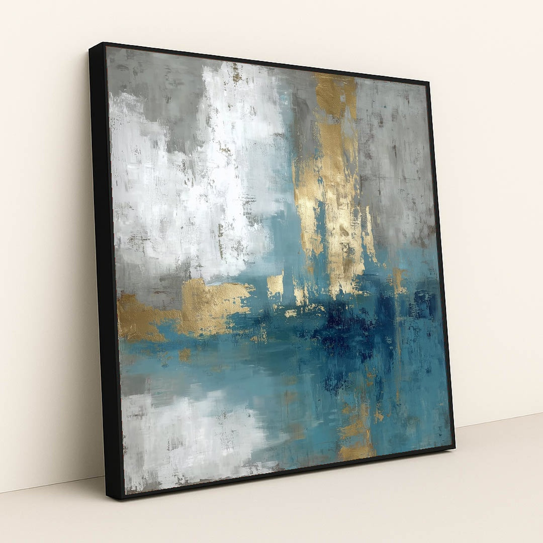 Shattered Sea by Damian Chan - Black Frame Stretchiez