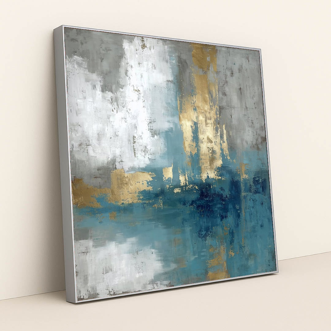 Shattered Sea by Damian Chan - Silver Frame Stretchiez