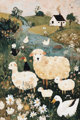 Sheep in the Meadow by Anna Stone
