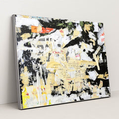 Shredded Documents: A Business Destruction Concept in Blue by Anonymous - Silver Frame Stretchiez