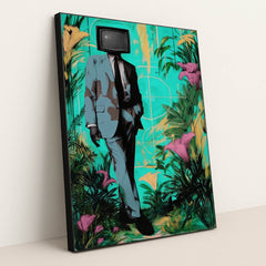 Signal in Bloom by Kyle Baugh - Black Frame Stretchiez