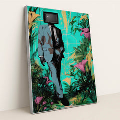 Signal in Bloom by Kyle Baugh - Silver Frame Stretchiez