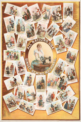 J.Ottmann Lith. Co. - All nations use Singer sewing machines (1892)