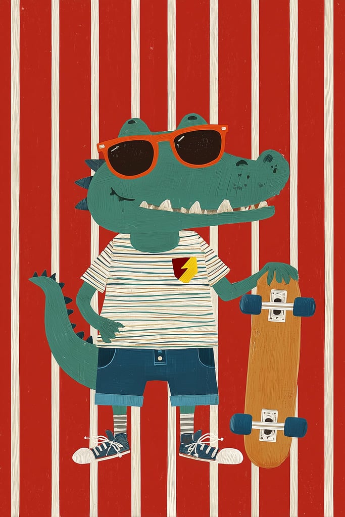 Skater Gator by Melissa King