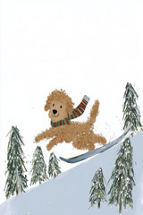 Skiing Doodle by Anna Stone