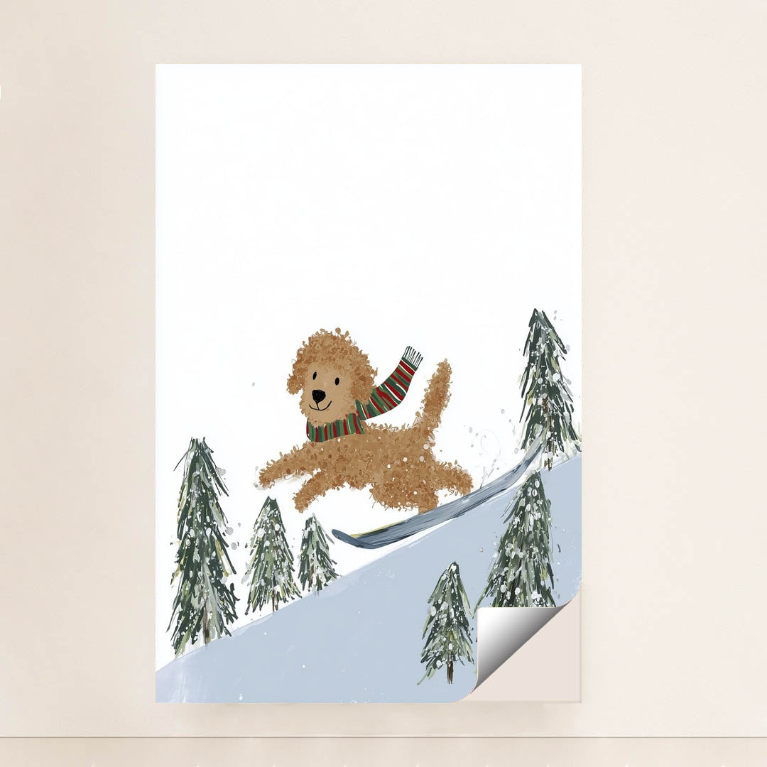 Skiing Doodle by Anna Stone - Peeliez
