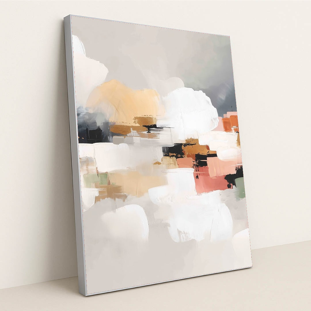 Soft Cityscape by Damian Chan - Silver Frame Stretchiez