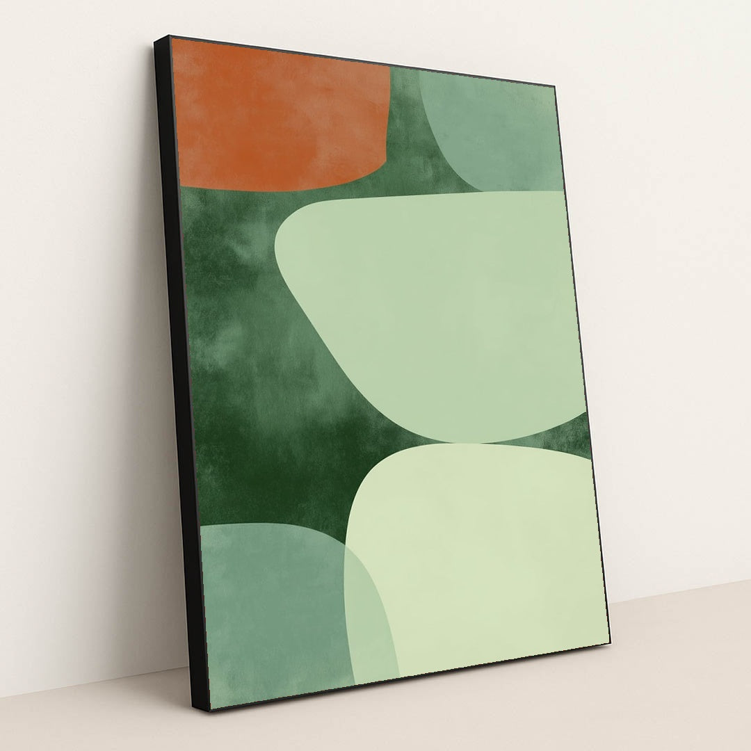 Soft Geometry I by Wall Gusto™ - Black Frame Stretchiez