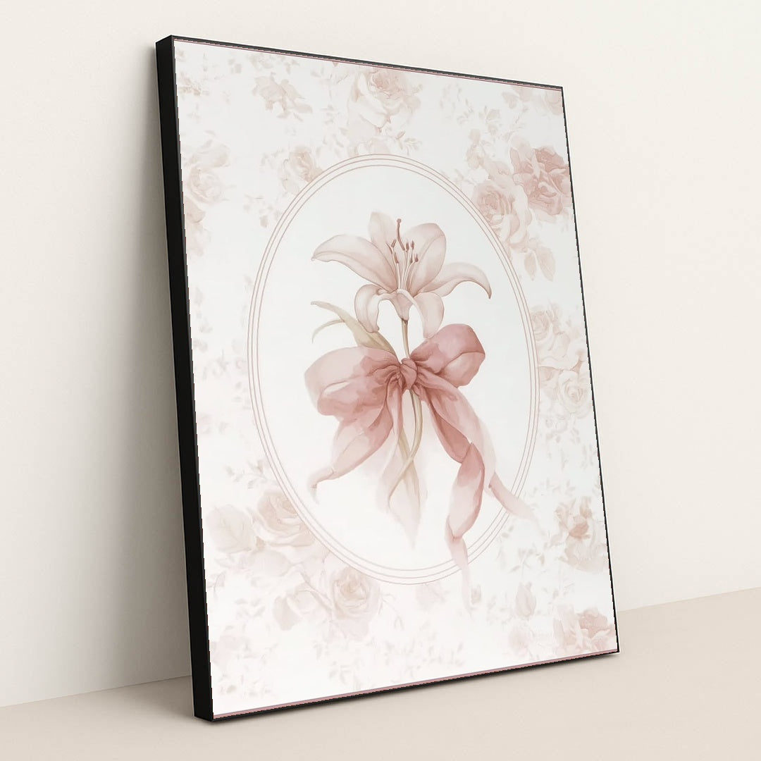 Soft Petals and Silk by Melissa King - Black Frame Stretchiez