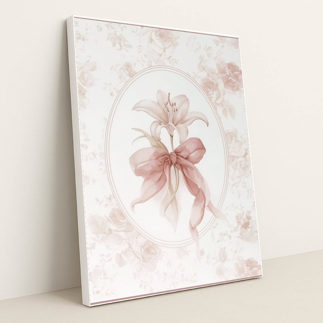 Soft Petals and Silk by Melissa King - White Frame Stretchiez