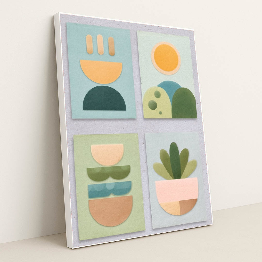 Soft Shapes by Melissa King - White Frame Stretchiez