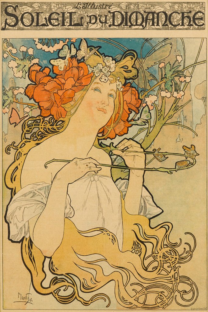 Soleil du Dimanche by Alphonse Mucha