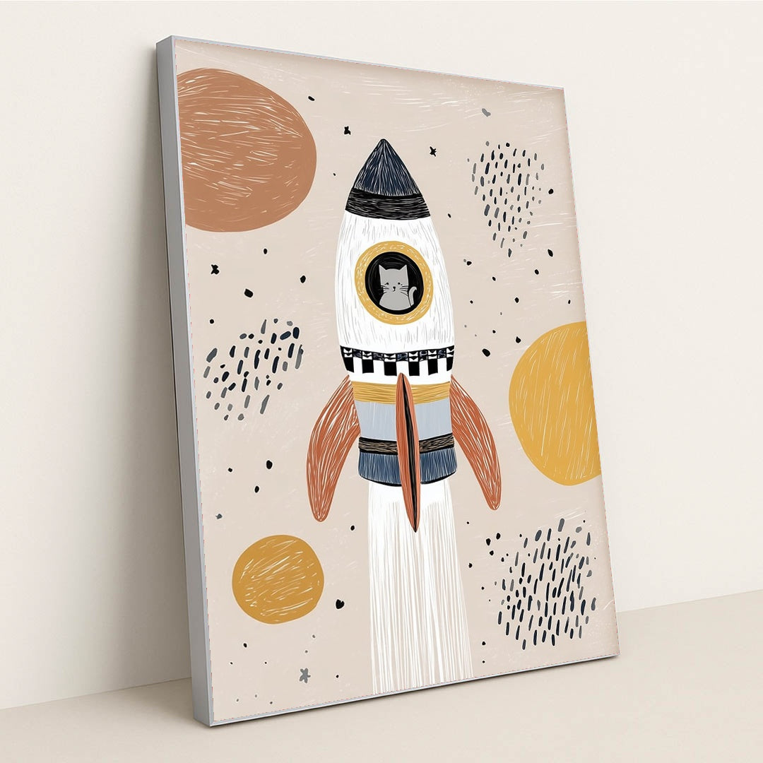 Space Explorer by Melissa King - Silver Frame Stretchiez