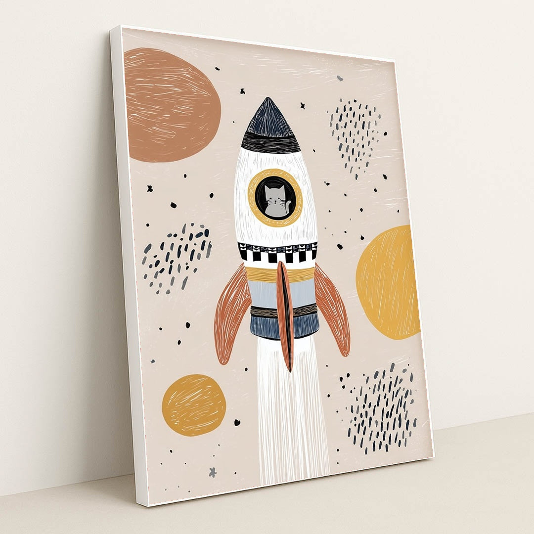 Space Explorer by Melissa King - White Frame Stretchiez