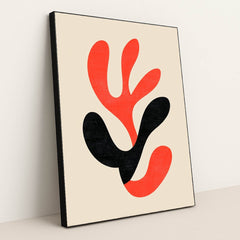 Split Leaf by Wall Gusto™ - Black Frame Stretchiez