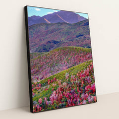 Spring Mosaic in the Mountains by Nils Rasmusson - Black Frame Stretchiez