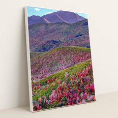 Spring Mosaic in the Mountains by Nils Rasmusson - White Frame Stretchiez