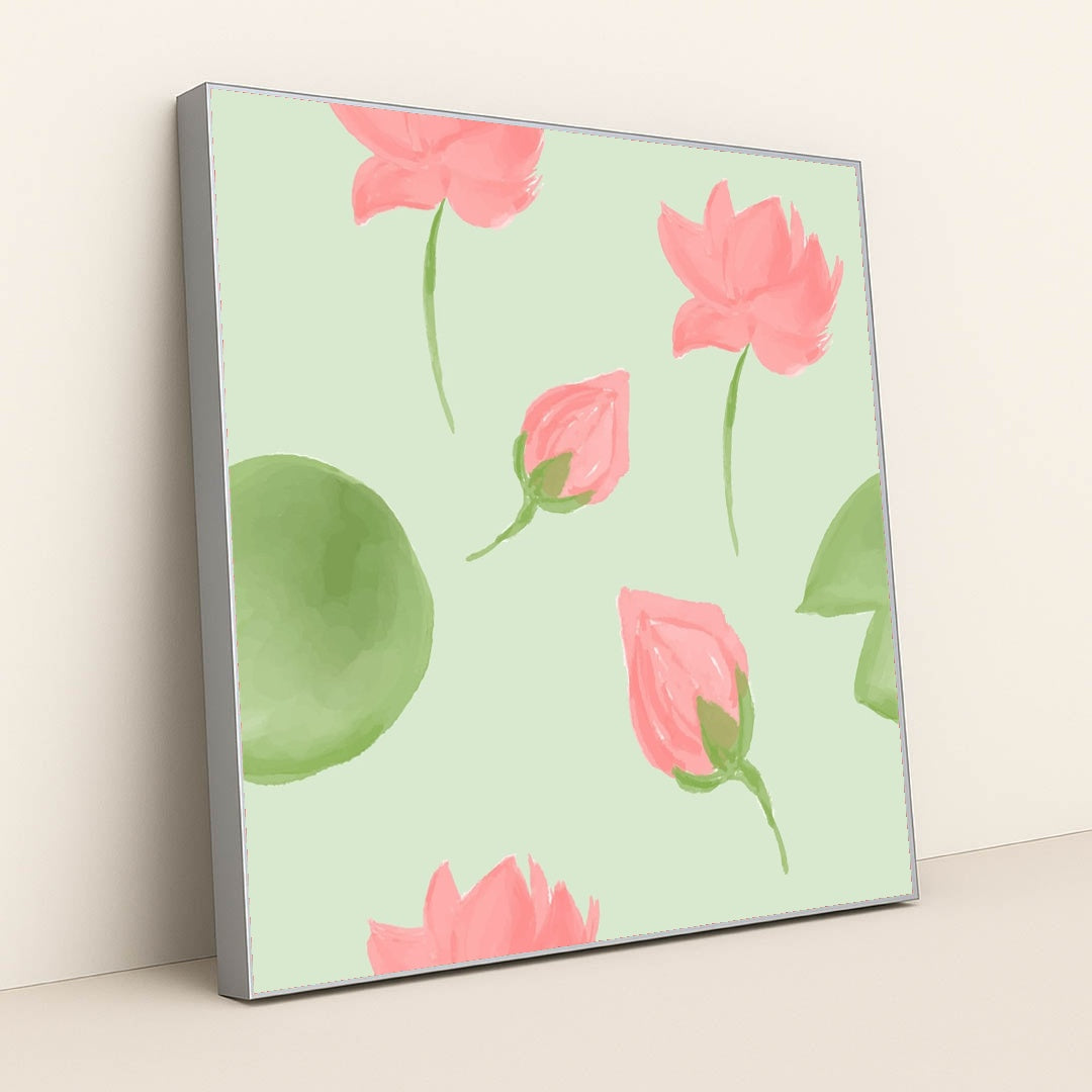 Spring Quiet by Hartono Creative Studio - Silver Frame Stretchiez