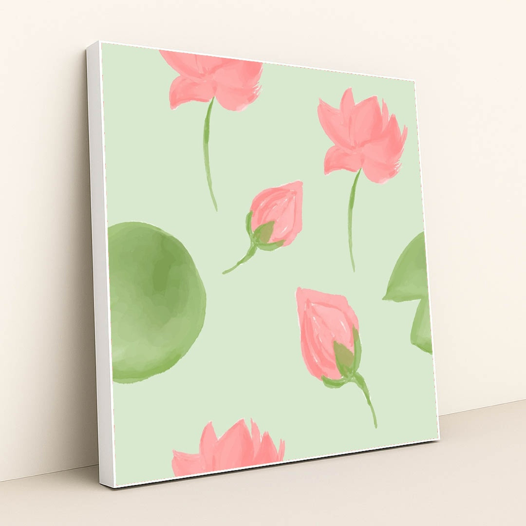 Spring Quiet by Hartono Creative Studio - White Frame Stretchiez