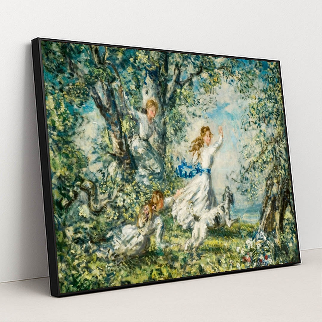 Springtime, 1904 by Philip Wilson Steer - Black Frame Stretchiez