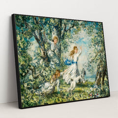 Springtime, 1904 by Philip Wilson Steer - Black Frame Stretchiez