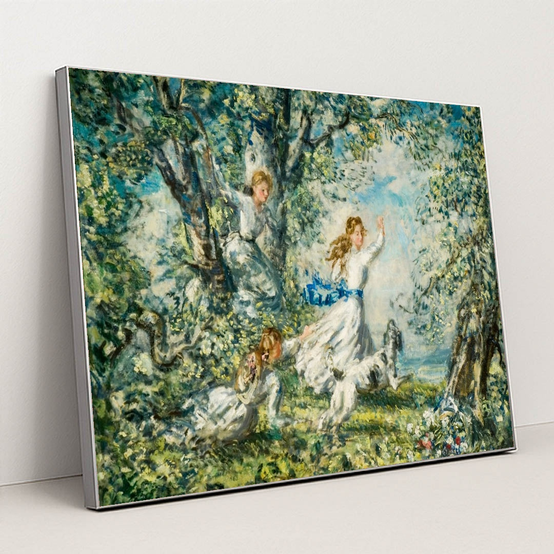 Springtime, 1904 by Philip Wilson Steer - Silver Frame Stretchiez